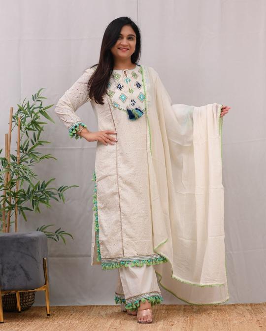 Jaipuri cotton 3pcs cotton kurtis wholesale